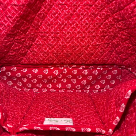 Vera Bradley Nantucket Red Cotton Quilted Computer Laptop Bag Case - Picture 9 of 11